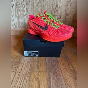 2 Kobe basketball shoes, reverse Grinch and reflective skeleton or X-ray